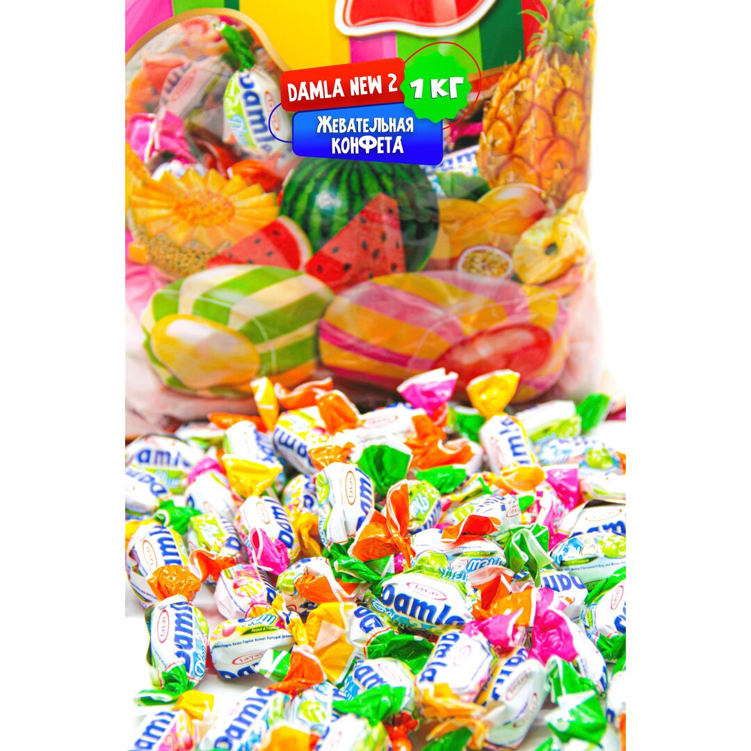 Жевательные конфеты Damla New 2, 1кг, изображение 6