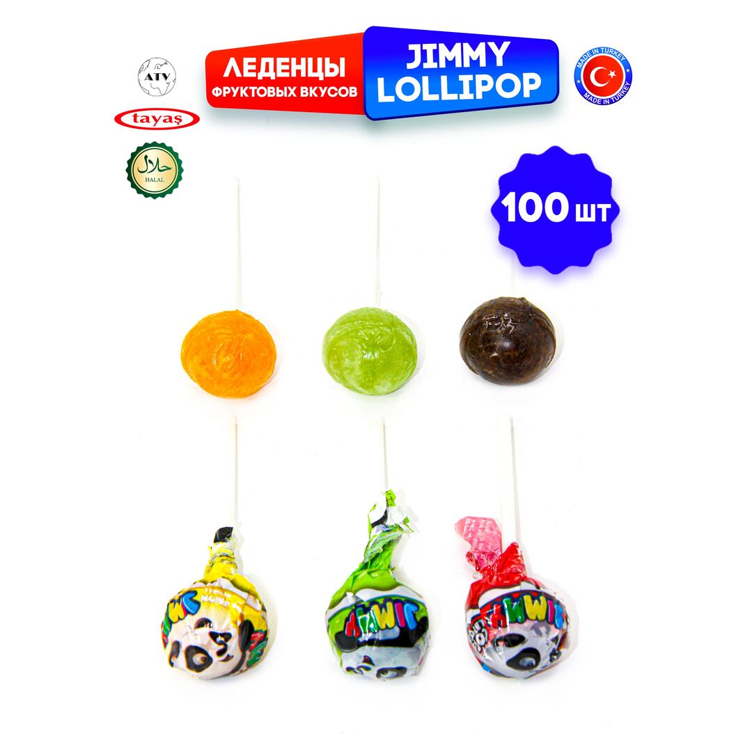 Леденцы на палочке ЧУПА ЧУПС Jimmi Lolipop Tayas, ассорти, 100 штук, изображение 16