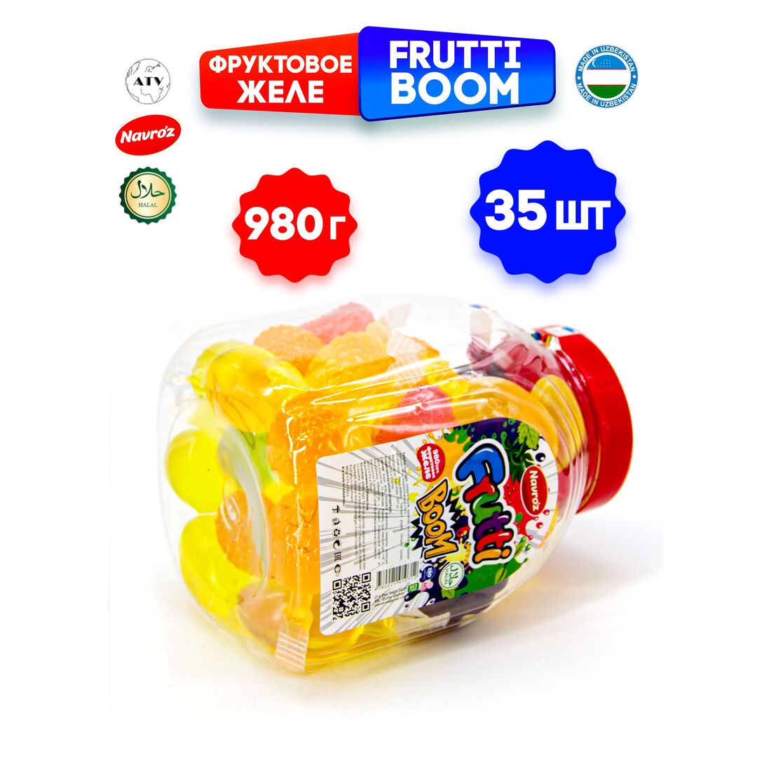 FRUTTI BOOM Фруктовое желе NAVROZ, капсулы 35 штук по 28 г, 5 вкусов, изображение 4