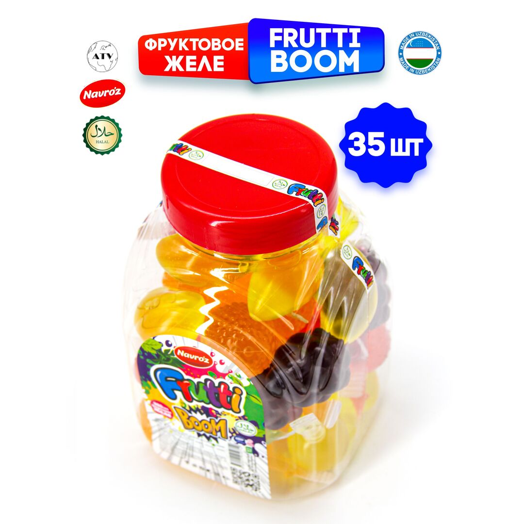 FRUTTI BOOM Фруктовое желе NAVROZ, капсулы 35 штук по 28 г, 5 вкусов, изображение 8