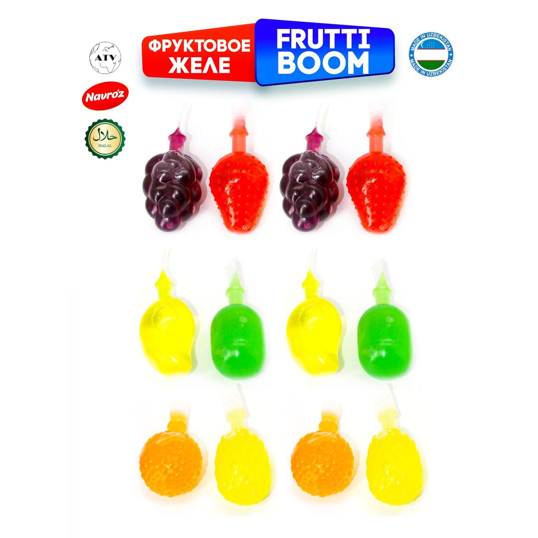 FRUTTI BOOM Фруктовое желе NAVROZ, капсулы 35 штук по 28 г, 5 вкусов, изображение 17