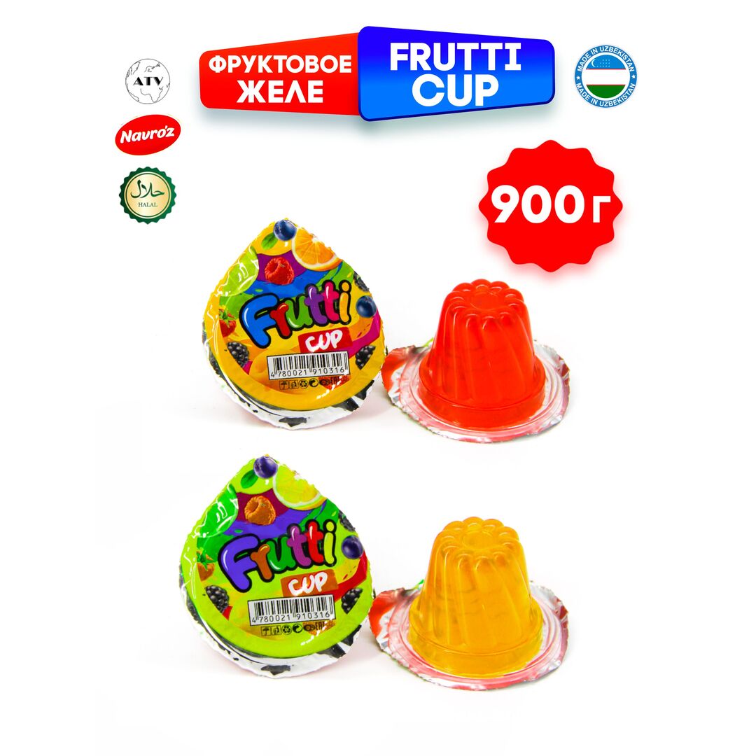 FRUTTI CUP Фруктовое желе NAVROZ, капсулы 70 штук по 13 г, 4 вкуса, изображение 11