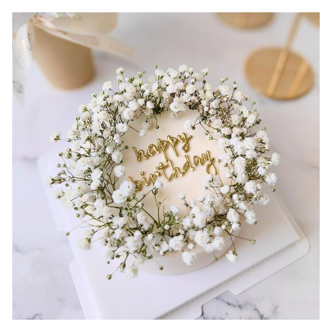 Бенто торт с белыми цветами 700гр, изображение 2