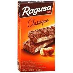 Молочный шоколад Ragusa с трюфельной начинкой и целыми лесными орехами 100г