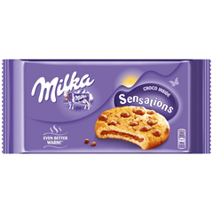 Печенье Milka Sensations(белые) с мягкой шоколадной начинкой 156гр