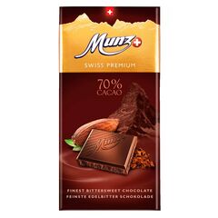Горький шоколад 70% какао Munz 100 гр