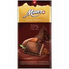 Горький шоколад MUNZ 70% какао 100 г.