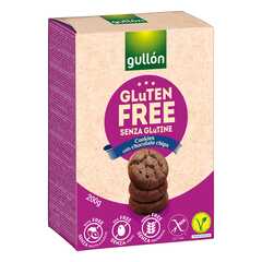 Мини печенье без глютена шоколадное с кусочками шоколада GULLON 200г