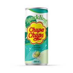 Напиток газированный Chupa Chups Sparkling Melon & Cream Дыня крем 250мл, Корея