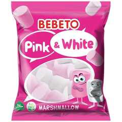 Маршмеллоу Bebeto Pink&White со вкусом ванили и клубники 60г, Турция