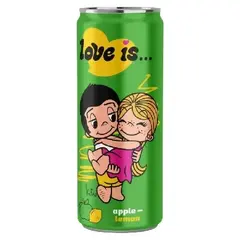 Газированный напиток Love is Яблоко - Лимон 330мл, Россия