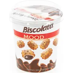 Печенье Biscolata Mood с начинкой из шоколадного крема 115 гр