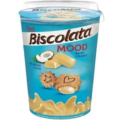 Печенье Biscolata Mood Coconut с кокосовой начинкой 115 гр