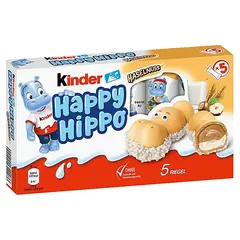 Молочное печенье с фундуком Kinder Happy Hippo Hazelnut 103,5гр
