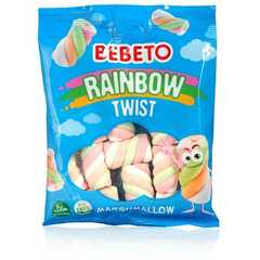 Маршмеллоу Bebeto Rainbow Twist со вкусом ванили 135г, Турция