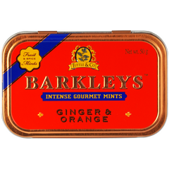 Леденцы BARKLEY'S Mints Ginger & Orange Имбирь Апельсин 50г, Нидерланды