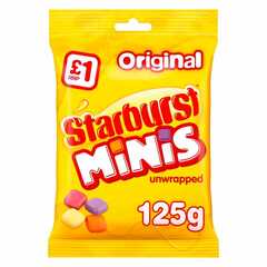 Жевательные конфеты Starburst Minis original 125г, Ирландия