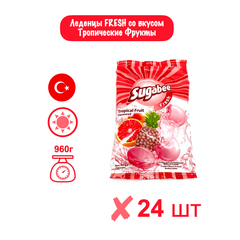 Карамель леденцовая FRESH 40г х 24шт