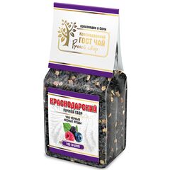 Краснодарский чай Ручной сбор 100гр черный крупнолистовой с кусочками натуральных лесных ягод