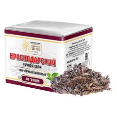 Краснодарский чай Ручной сбор 40гр черный листовой байховый (фольга+пергамент)