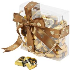 Конфеты LUX CANDY "Черная любовь" темный шоколад с начинкой пралине фундук 430г