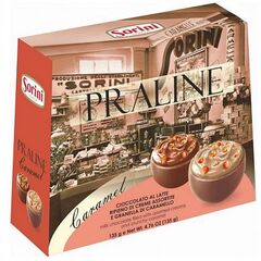 Конфеты SORINI "Bauletto Caramel" из молочного шоколада c начинкой пралине и карамелью 135г