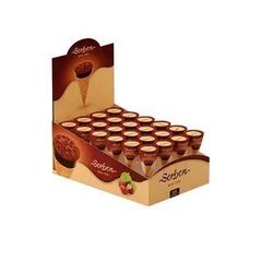 Рожок SORBON Фундук и воздушные зерна, шоу-бокс 20г*24