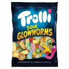Мармелад TROLLI GLOW WORMS Кислые червячки 100г
