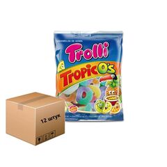 Мармелад TROLLI TROPIC O'S Тропические Колечки БЕЗ ГЛЮТЕНА 100г*12штук