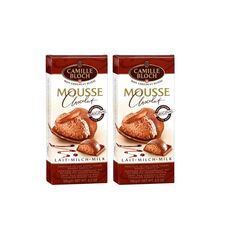 Шоколад молочный CAMILLE BLOCH MOUSSE NOIR с начинкой из шоколадного мусса 100г*2штуки