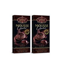 Шоколад горький CAMILLE BLOCH MOUSSE NOIR с начинкой из шоколадного мусса 100г*2штуки