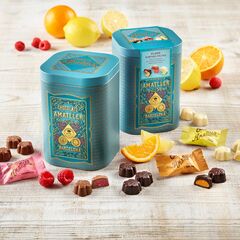 Конфеты AMATLLER Ассорти конфет из горького шоколада с фруктовыми начинками БЕЗ ГЛЮТЕНА 108г
