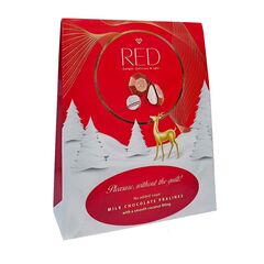 Конфеты RED из молочного шоколада с кокосовой начинкой БЕЗ САХАРА 132г