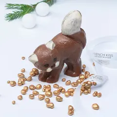 Шоколадный батончик, Фигурка в молочном шоколаде Frenchkiss, Кошка, ручная работа