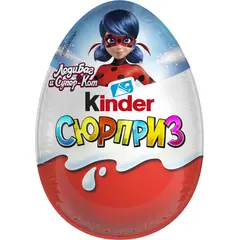 Яйцо Kinder Сюрприз из молочного шоколада, с игрушкой, для девочек, 20 г