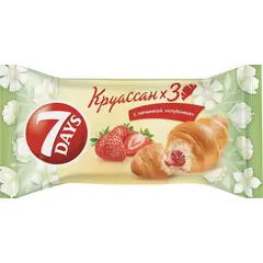 Круассан 7DAYS с кремом "клубника", 3 шт х 65 г