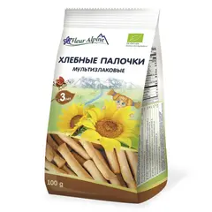 Хлебные палочки детские МУЛЬТИЗЛАКОВЫЕ, с 3 лет, 100 г