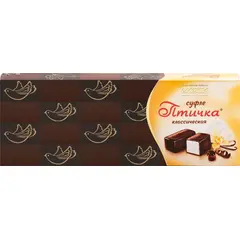 Конфеты ПТИЧКА Классическая глазированная, 236 г / Птичье молоко