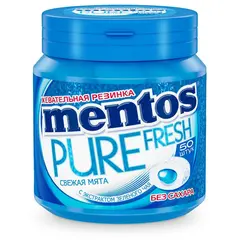 Жевательная резинка Mentos Pure Fresh вкус свежая мята, 100 г