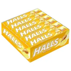 Карамель леденцовая HALLS Мед и лимон, 25 г - 20 шт.