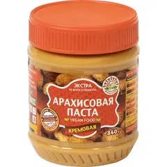 Паста арахисовая АЗБУКА ПРОДУКТОВ Экстра кремовая, 340 г - 2 шт.