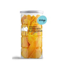 Манго сушеный без сахара, натуральный, без консервантов, полезные сладости, сухофрукты NOYER 500 г.