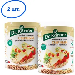 Хлебцы Dr. Korner Злаковый коктейль, сырный, 100 г х 2 шт