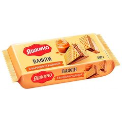 Вафли «Яшкино» с варёной сгущёнкой, 200г
