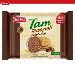"Tam"/ Печенье из цельнозерновой муки в молочном шоколаде, 252 гр./ TORKU