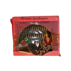 Печенье бисквитное "КиКо" в глазури/ со вкусом "КЛУБНИКА"/1200г