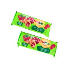 Печенье слоеное "Puffitto" /c начинкой "Малина"/ 2штх125г