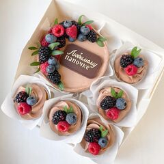 Бенто торт и капкейки набор «Шоколад»