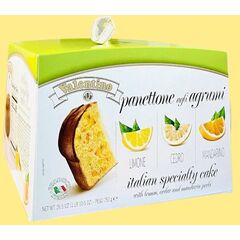Кулич (Кекс) Панеттоне, с цитрусовыми цукатами, 750гр., Valentino (Италия)