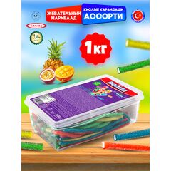 Мармелад Турция 1 кг жевательный кислый ассорти DAMLA